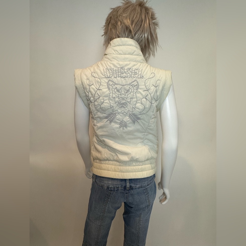 Diesel Cream Cotton-Nylon Blend Vest